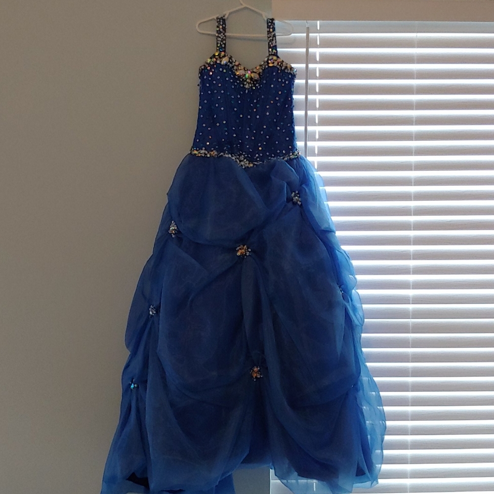 Tiffany's Size 10 Royal Blue Pageant Dress